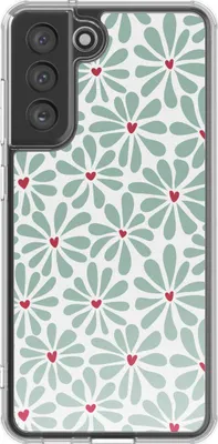 Immagine prodotto di Custodia di design imoshion per Samsung Galaxy S21 FE - Bloom Love Sage Green