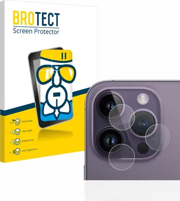 Produktbild von BROTECT Schutzglas für Apple iPhone 14 Pro (NUR Kameraschutz) Schutzfolie Panzer Folie Glas Display Schutz klar