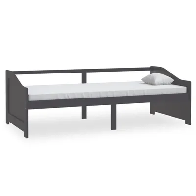 Produktbild von vidaXL Tagesbett 3-Sitzer Dunkelgrau Massivholz Kiefer 90x200 cm