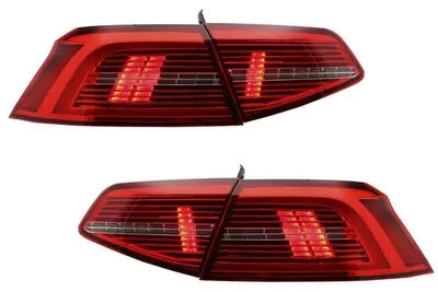 Productafbeelding van LED-achterlichten voor VW Passat B8 3G, modeljaren 2015-2019, sedan, R-line, sequentiële dynamische verlichting.