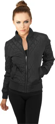 Zdjęcie produktu dla Urban Classics Ladies - DIAMANT BOMBER Steppjacke schwarz XS