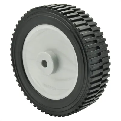 Produktbild von WAGNER Vollscheibenrad - Durchmesser Ø 150 x 40 mm, Achsloch Ø 10 mm, Kunststoff schwarz / grau, Tragkraft 30 kg - 03815101