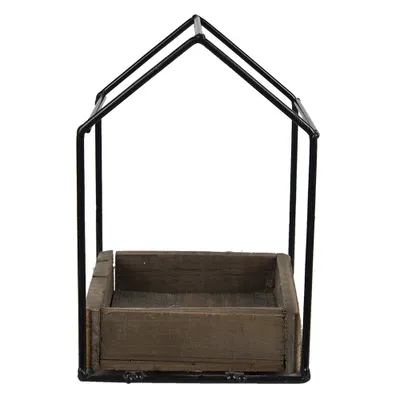 Produktbild von Clayre & Eef Blumentopf 15x15x23 cm Braun Holz