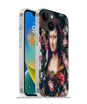 Produktbild von MuchoWow® Handyhülle Schutzhülle Hülle für Apple iPhone 14 - Softcase Mona Lisa - Blumen - Da Vinci Silikon Softcase Handy Hülle - Mobiltelefonhülle