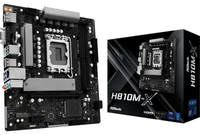 Immagine prodotto di Asrock H810m-x Scheda Madre Micro-atx Socket Lga 1851 Per Intel Core Ultra Ddr5