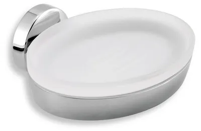 Produktbild von Novaservis Metalia Seifenschale aus Glas, 11 cm, Chrom