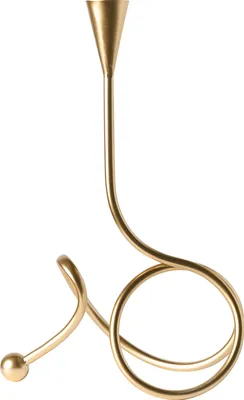 Obrázok produktu pre BELIANI Svietnik zlatý kovový 40 cm elegantný dizajnový držiak na sviečku bytová dekorácia