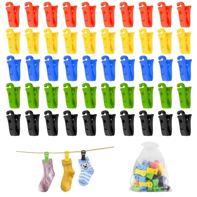 Produktbild von Sockenklammern - Set mit 50 Stück - Für Waschmaschine und Trockner - Bunt
