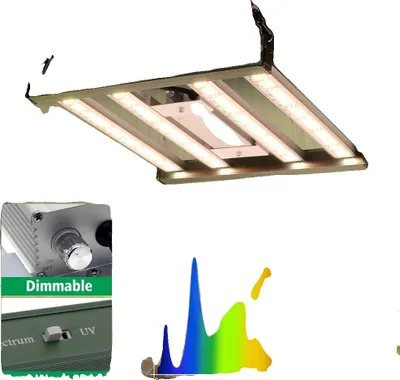 Immagine prodotto di Luce per piante a LED a spettro completo, potenza 120W, controllo a pulsante dimmerabile, 120W