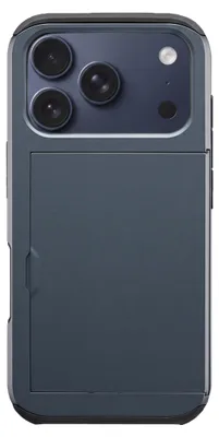 Immagine prodotto di Custodia posteriore imoshion con portafoglio per carte di credito, compatibile con Apple iPhone 18 Pro / 17 Pro - Blu scuro, Immagine generata dall'IA