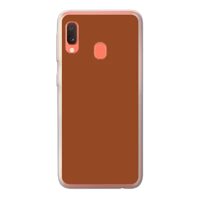 Produktbild von MuchoWow® Handyhülle Schutzhülle Hülle für Samsung Galaxy A20e Terrakotta - Braun - Palette - Unifarben - Farben - Farbe Silikon Softcase Handy Hülle - Abdeckung