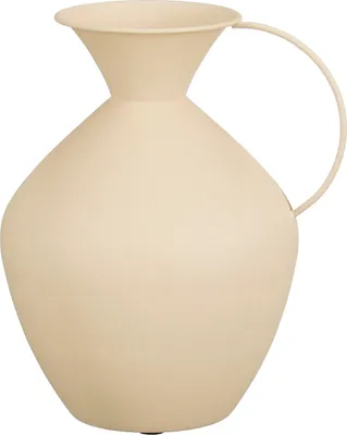 Obrázok produktu pre Sľudové dekorácie Gyge Váza - D26 x Š22 x V31 cm - Kov - biela