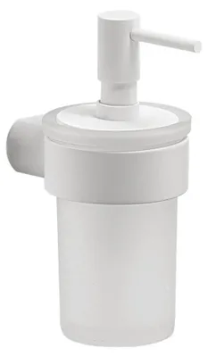 Produktbild von Gedy PIRENEI Hängender Seifenspender 110 ml, Milchglas, Weiß matt