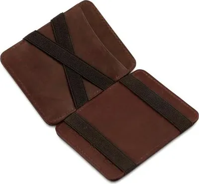 Produktbild von HUNTERSON Geldbeutel The JULES Magic Wallet RFID Pull-Tab braun