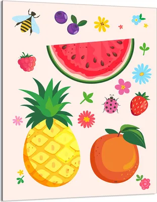 Produktbild von Herdabdeckplatte 40x52 Glaskeramikkochfeld Abdeckung Spritzschutz Glasplatte Deko Schneidebrett, Obst Bunt
