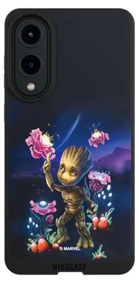 Produktbild von NIVOCASE Handyhülle für Samsung Galaxy S25 Edge Hülle NIVOpure Case Schwarz Marvel Guardians Of The Galaxy Baby Groot