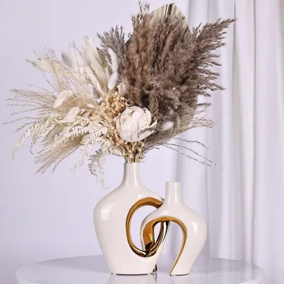 Immagine prodotto di Set di 2 vasi in Vetroceramica - Design scandinavo moderno per l'arredamento della casa