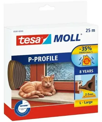 Imagen del producto de TESA P-Profile, 25 metros, para ventanas