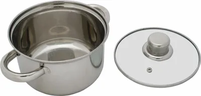 Produktbild von Bestcooking Edelstahl Kochtopf mit Glasdeckel 3,5 Liter Ø 20 cm