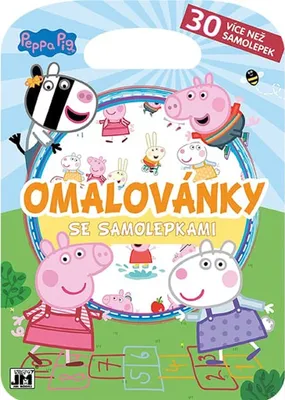 Obrázek produktu pro Omalovánky se samolepkami - Peppa pig