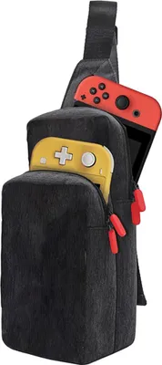 Zdjęcie produktu dla Muvit, plecak transportowy Nintendo Switch ze wzmocnionymi przegródkami, czarny