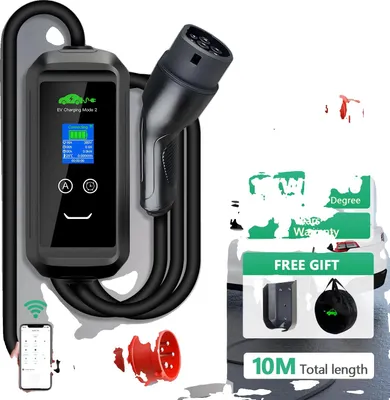Image de Chargeur EV de type 2, puissance 11 kW, courant réglable, longueur 10 m, TYP2
