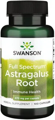 Produktbild von Astragaluswurzel 470 mg 100 Kapseln Swanson Health Products