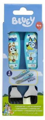 Image de Bluey Yummy Set de couverts Ergo en métal, 2 pcs.