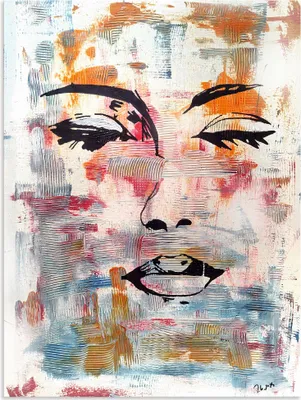 Produktbild von ARTland Wandbild Alu für Innen & Outdoor Eine Frau aus einem anderen Universum Größe: 45x60 cm