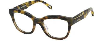 Produktbild von Zadig&voltaire VZV400 Avana striata marrone lucida 51/20/140 Damen Brillen
