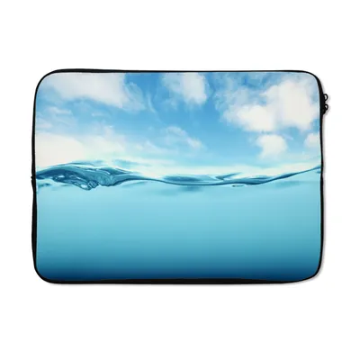 Produktbild von MuchoWow® Laptop Hülle 13 Zoll Meer - Wolken - Blau Laptoptasche - Laptophülle - Sleeve - Rundumschutz