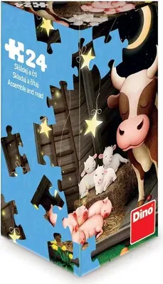 Productafbeelding van DIEREN OP DE BOERDERIJ 24-stukjes puzzel