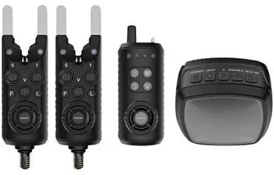 Produktbild von Sonik GIZMO2 Alarm Set 3+1 + Bivvy Lamp - Bissanzeiger Set
