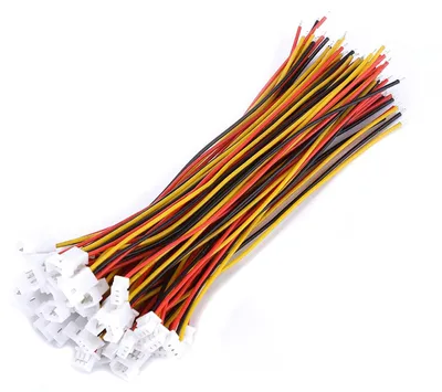 20 Stück 1,25 mm 3-Pin-Stecker, 3-polig, Kabel 100 mm