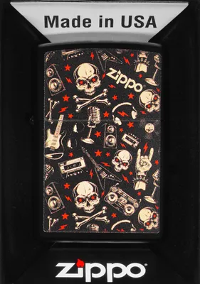 Produktbild von Zippo Feuerzeug Grunt Pattern Skull 2021 Edition