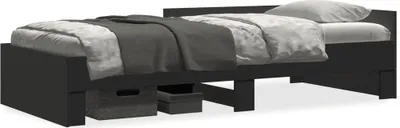 Obrázok produktu pre vidaXL Posteľný rošt čierny 75x190 cm Drevo Materiál