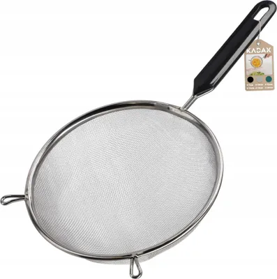 Image de Tamis à farine - Tamis de cuisine - Acier inoxydable - Diamètre 16 cm - FCM - Pour la pâtisserie