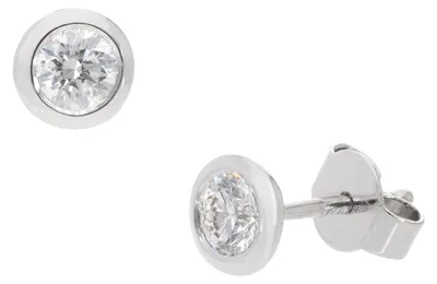 Produktbild von GLIZZ GL1687 Damen-Ohrringe Ohrstecker Weißgold 585 mit Diamanten 0,5 Ct