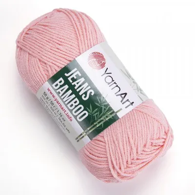 Produktbild von YarnArt Jeans Bamboo 112 Himbeerrosa – Weiche, atmungsaktive Strickwolle mit Bambusfasern