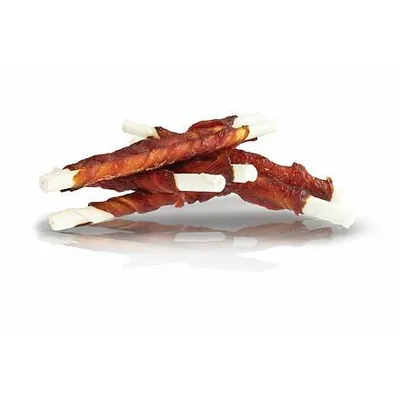 Obrázek produktu pro KIDDOG kachní masíčko na buvolí tyčince - 8 mm/12 cm 250 g