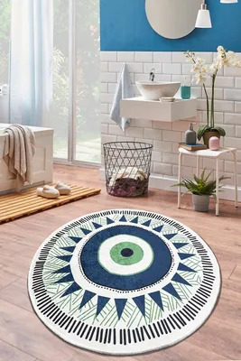 Image de Mijolnir, Occhio (100), tapis de bain, 100 % POLYESTER, gris, 100 cm