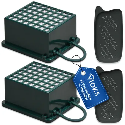 Produktbild von Filter Set 2 x Geruchsfilter Kohlefilter 2 x Hepa-Filter für Kobold VK130 VK131