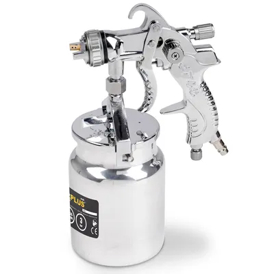 Produktbild von Lackierpistole 1000 ml-Druckluft Hochdruck Farbspritzpistole Fließbecherpistole - Saugbecherpistole - 1.100 ml