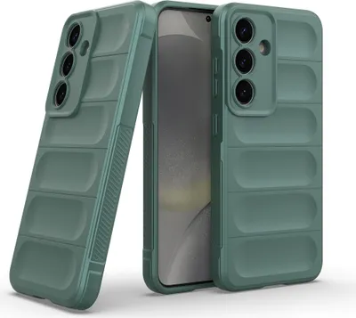 Produktbild von Handy Hülle für Samsung Galaxy S25 Grip Case Cover Schutzhülle Softgrip Farbe: Grün
