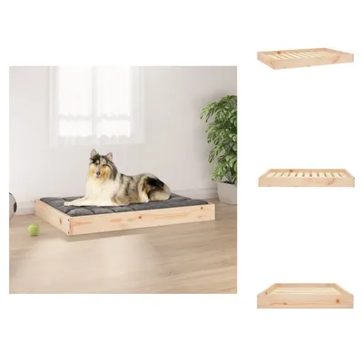 Image de vidaXL Lit pour chien 91,5x64x9 cm Pin massif - Lits pour chiens