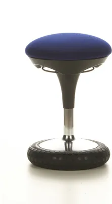 Produktbild von Topstar Stehhilfe ergonomisch SITNESS 20 Sitz-Steh-Hocker, Arbeitshocker höhenverstellbar bis 100 kg belastbar, Sitzhöhe 44 - 54 cm Stoff