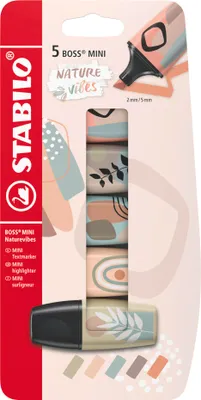 Produktbild von STABILO Textmarker - BOSS MINI Naturevibes - 5er Pack - 5 Farben