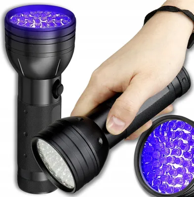 Produktbild von UV Taschenlampe 51 LED 395nm Bernstein Detektor Aluminium
