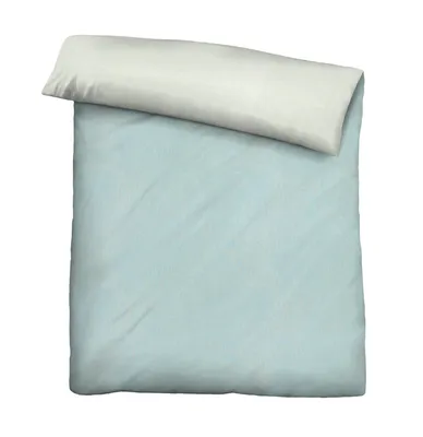 Produktbild von biberna Melange-Flanell Bettwäsche 0840500 MELANGE UNI color: ciel, size: 1x 155x200 cm + 1x 80x80 cm