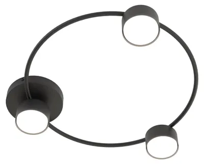 Immagine prodotto di Lampada a sospensione LUCIO nera 3xGX53x10W in metallo, dimensioni: 9x48x44 cm, IP20, Emibig